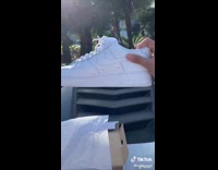 Guy wears heels inside shoes