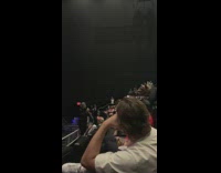 Rat guy climbs across seats in movie theater