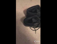 Collab BitchIG2 - Guy just got steel toed black boots shows spongebob toy