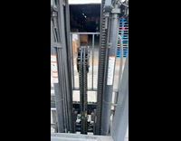 Man sprayed by hydraulic fluid from forklift