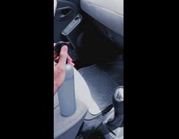 Guy squirts hand sanitizer bottle three times 