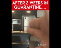 Collab FunBestVids - Two guys finger gun lighter grenade kitchen 