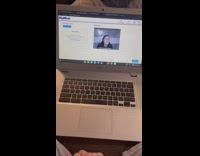 Woman does video interview but didnt realize she started it early