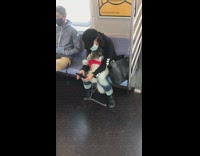 Dog grey muzzle face mask train pt. 2 
