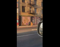 Girl purple pants you gotta vote wall