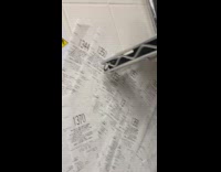 Receipts Found Stuck to Tile Wall 