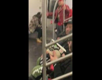 girl eats ice cream from tub