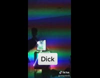 Guy silhouette colorful lights television screen