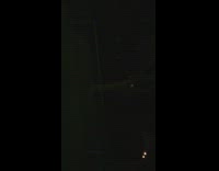 Lightning during rain storm train horn honk