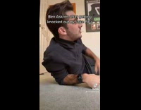 Collab BitchIG2 - Guy laying on floor putting money into his pockets