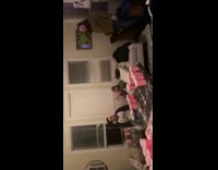 Guy jumps on beer pong table fail 