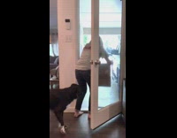 Girl dances around in stormtrooper costume 