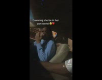 Braided Lady Vibes with Music in Car