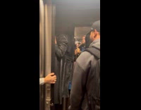 Passengers evacuate train cross through the window 