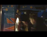 Guy runs into machine while using head to hit punching bag machine