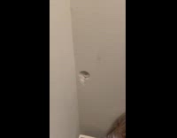 Elderly woman falls and hits head on wall