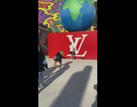 Line of people waits for Louis Vuitton Cargo Container Part 1