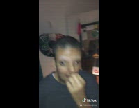 Girl laughs at sister shaved head eyebrows 