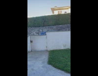 Drone fly and fall down on yard