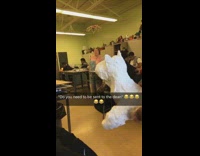 Collab BitchMP - Guy has white dog statue and makes it bark in class