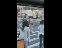 Guy with small skirt butt cheeks out