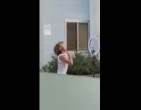 Man red pants throw woman pool tiktok Part 2