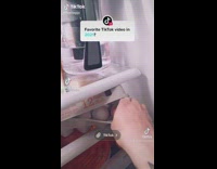 Guy cracks egg using his butt