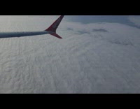 Time lapse of airplane flight circles in the air