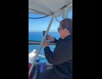 Woman films ghost man at the boat