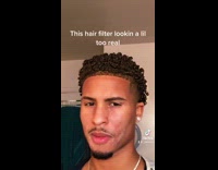 This hair filter lookin a lil too real