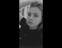 Black shirt girl happy sad mood changes 