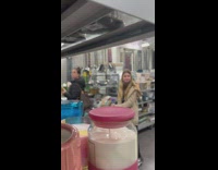 Ladies Notice Lady in Scary Mask then Poses