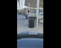 girl purple dress tripod bench