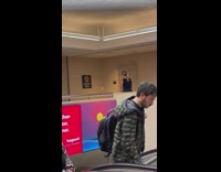 Woman tiktok dance outside the Lactation Room