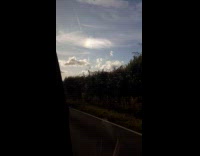 Submitter shows half rainbow in the sky