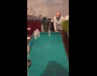Guy says Kobe before last beer pong cup shot and makes it