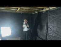 Guy blows vape smoke bubbles