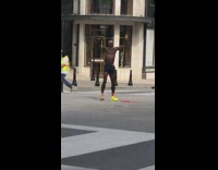 Black shorts guy resistance band workout pt. 2 
