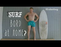 Guy time lapse photos surf at home 