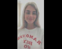 Girl takes selfie pillow thrown at face