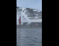 man bright speedo hot springs pool