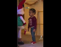 Collab BitchMP - Little girl has locked stare on snowman decoration