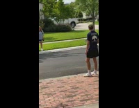 Karen scolds guy about gum parody