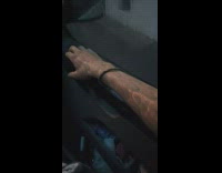 Cool light effect on arm rain window