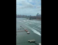 Collab WINY - Lots of people ride jet ski on river