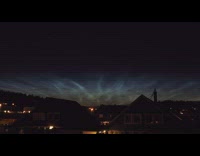 Time Lapse footage of the cloud formation called Noctilucent