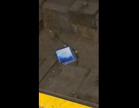 Submitter shows book left at train track
