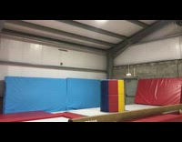 Guy attempts front flip over cylinder fail 