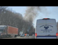 Collab WINY - Pickup truck burn on the side of road