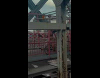 Collab Subway Creatures - Guy fall off his bike on the bridge